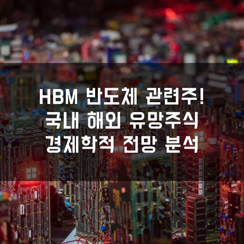 HBM 반도체 관련주! 국내 해외 유망주식과 경제학적 전망 분석