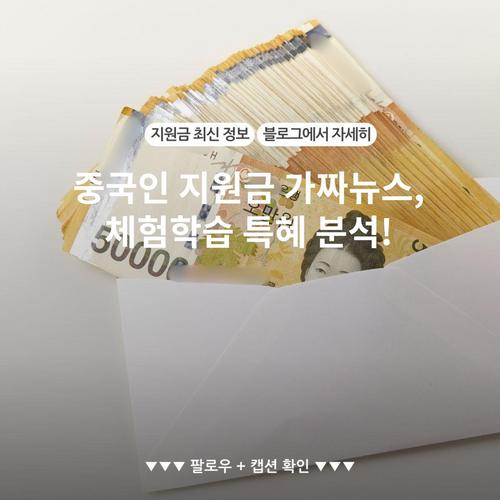 중국인 지원금 가짜뉴스, 체험학습 특혜 분석!