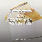 경기도, 일상회복지원금과 특별지원구역 신설!