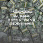 SM, 2대주주 텐센트뮤직! 중국 사업 재개 가능성 높아져!