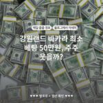 강원랜드 바카라 최소 베팅 50만원, 주주 웃을까?