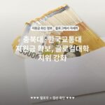 충북대·한국교통대 지원금 확보, 글로컬대학 지위 강화