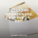 청년 일자리 도약 장려금, 놓치면 후회할 금액 총정리!