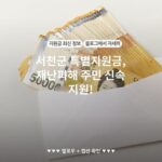 서천군 특별지원금, 재난피해 주민 신속 지원!
