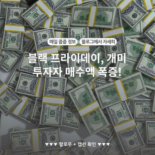 블랙 프라이데이, 개미 투자자 매수액 폭증!